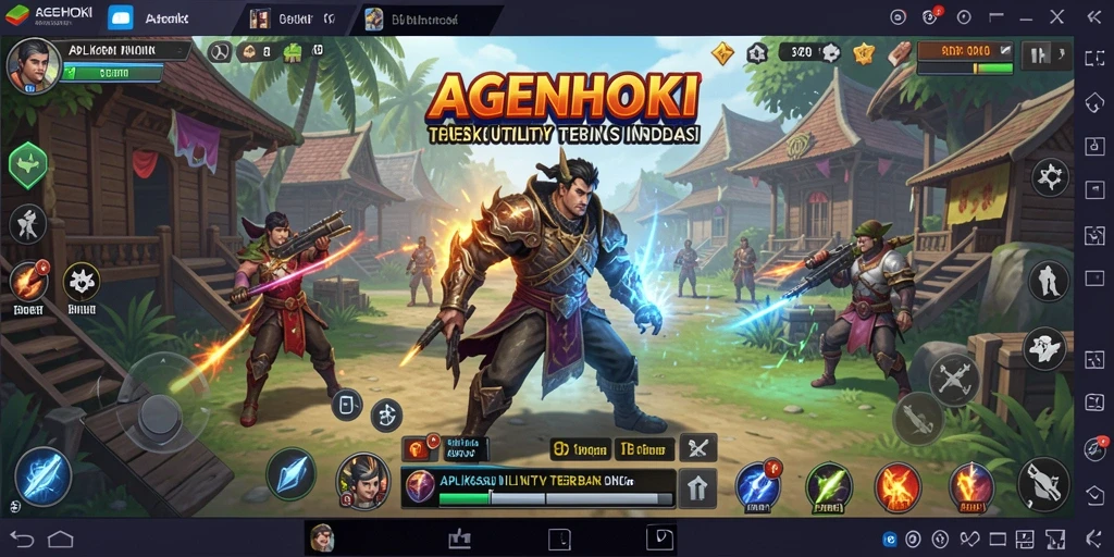 Tampilan antarmuka pengguna AGENHOKI yang menarik dan fungsional.