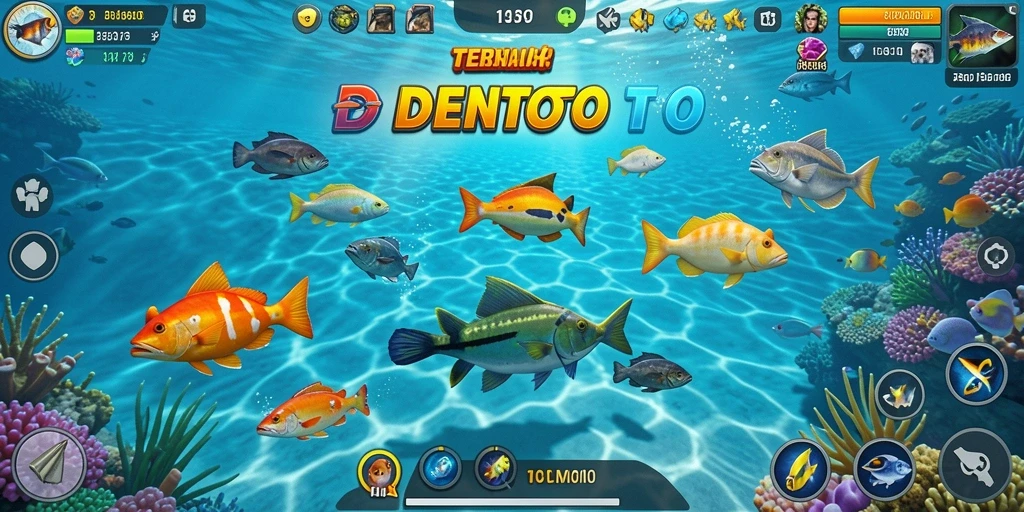 Tampilan gameplay DENTOTO yang seru dan penuh warna.