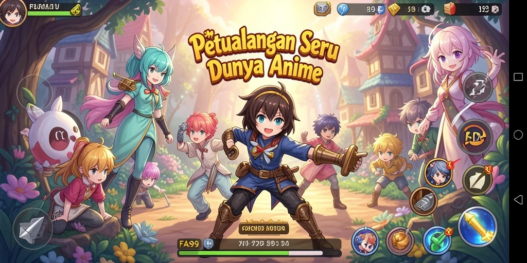 Tampilan gameplay menarik dari FA99 yang penuh aksi dan petualangan.