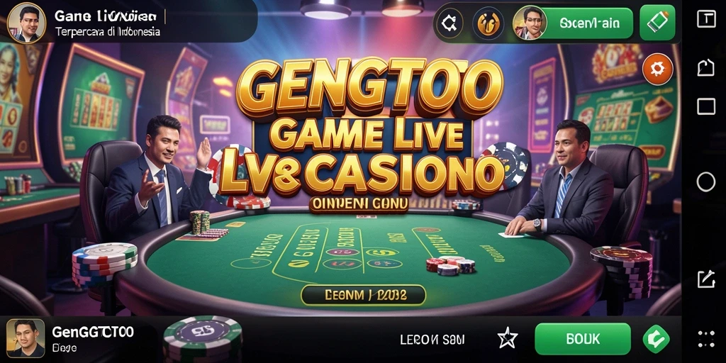 Tampilan gameplay GENGTOTO yang menarik dan interaktif dalam Live Casino.