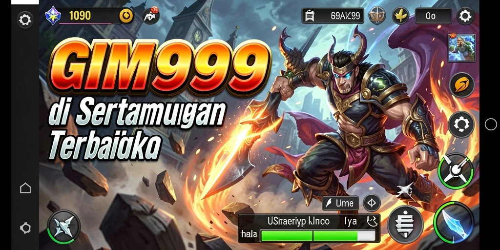 Screenshot GIM999 menampilkan aksi pertarungan yang intens dan seru.