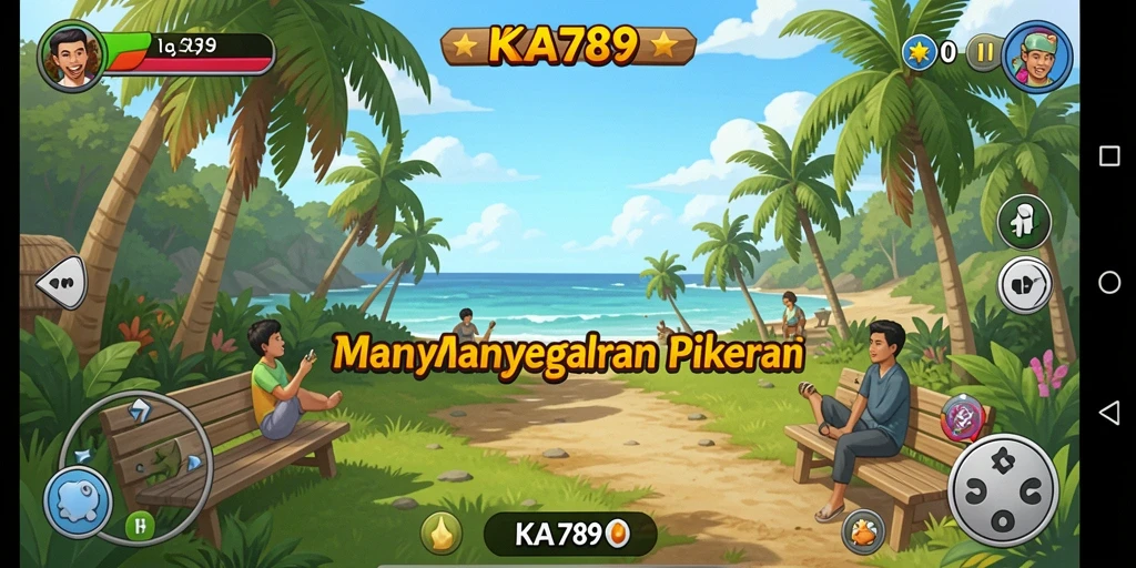 Screenshot gameplay KA789 menunjukkan karakter lucu dalam aksi.