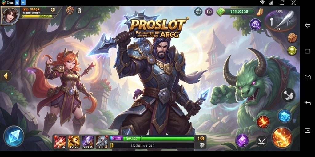 Tampilan seru gameplay ARPG di PROSLOT saat pertarungan epik.
