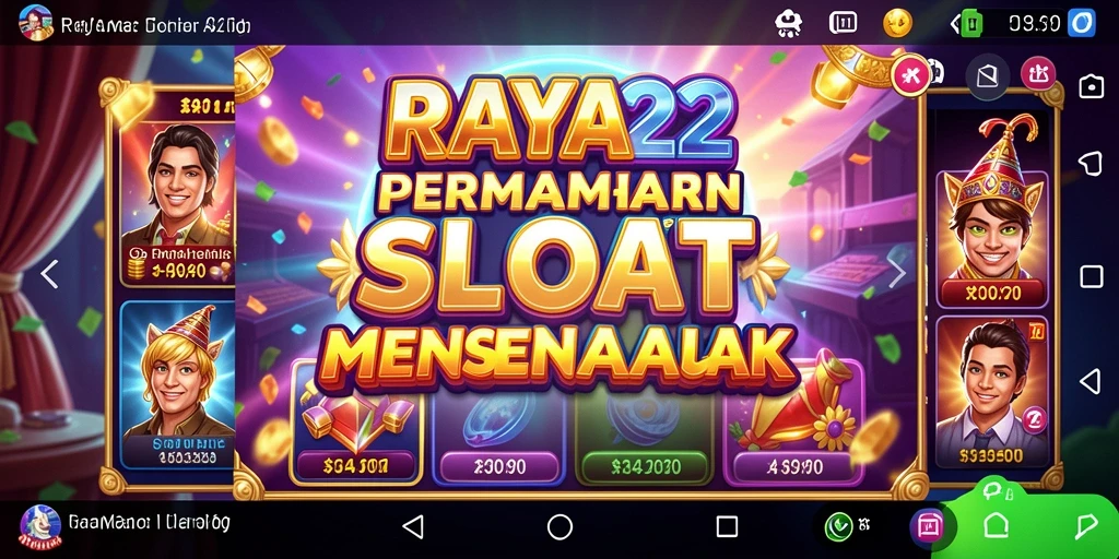 Tampilan gameplay RAYA22 dengan grafis slot yang memukau.