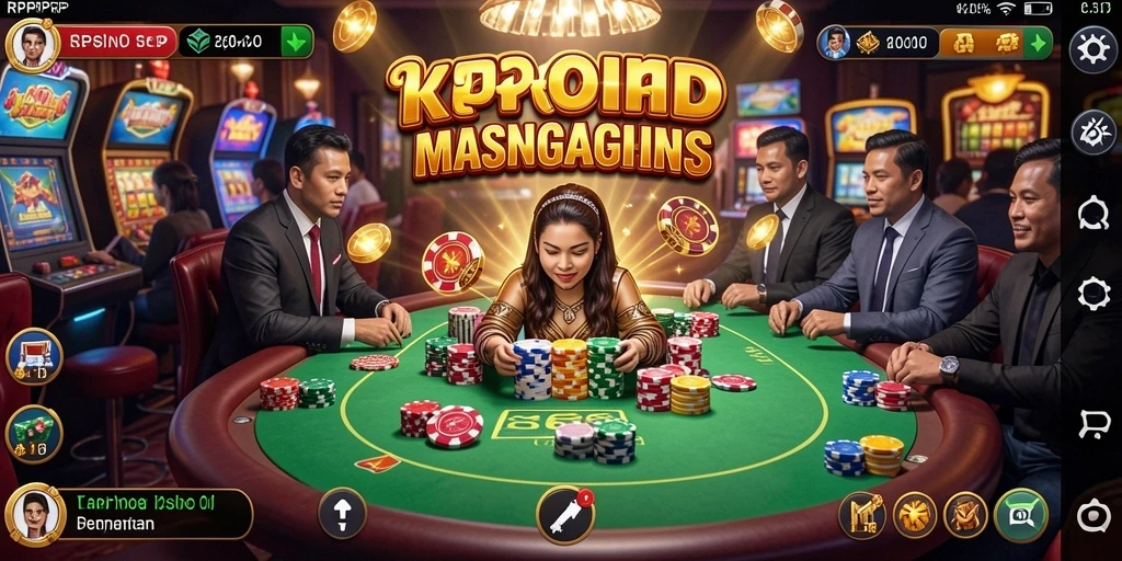 Tampilan gameplay menegangkan dalam RPRPRP yang menghadirkan pengalaman Kasino yang nyata.