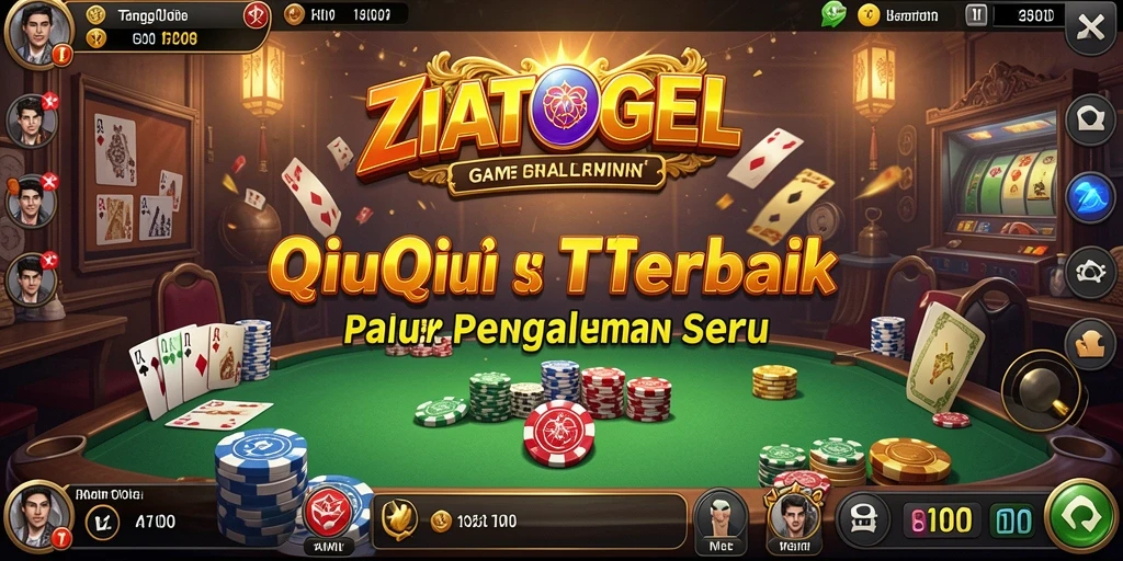 Tampilan utama gameplay QiuQiu yang mendebarkan